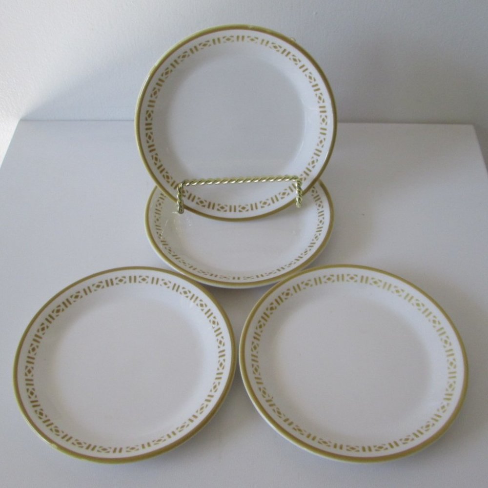 Set/4 Restaurant/Hotel Ware Bread Plates "Honey Comb"